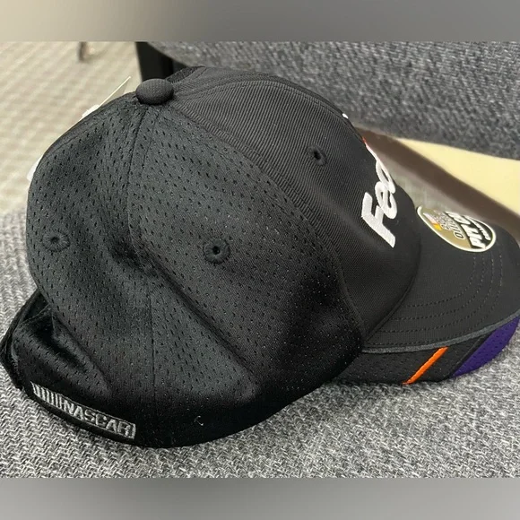 NEW W/TAGS NASCAR Denny Hamlin #11 FedEx Racing Black Cap Joe Gibbs - Picture 5 of 8